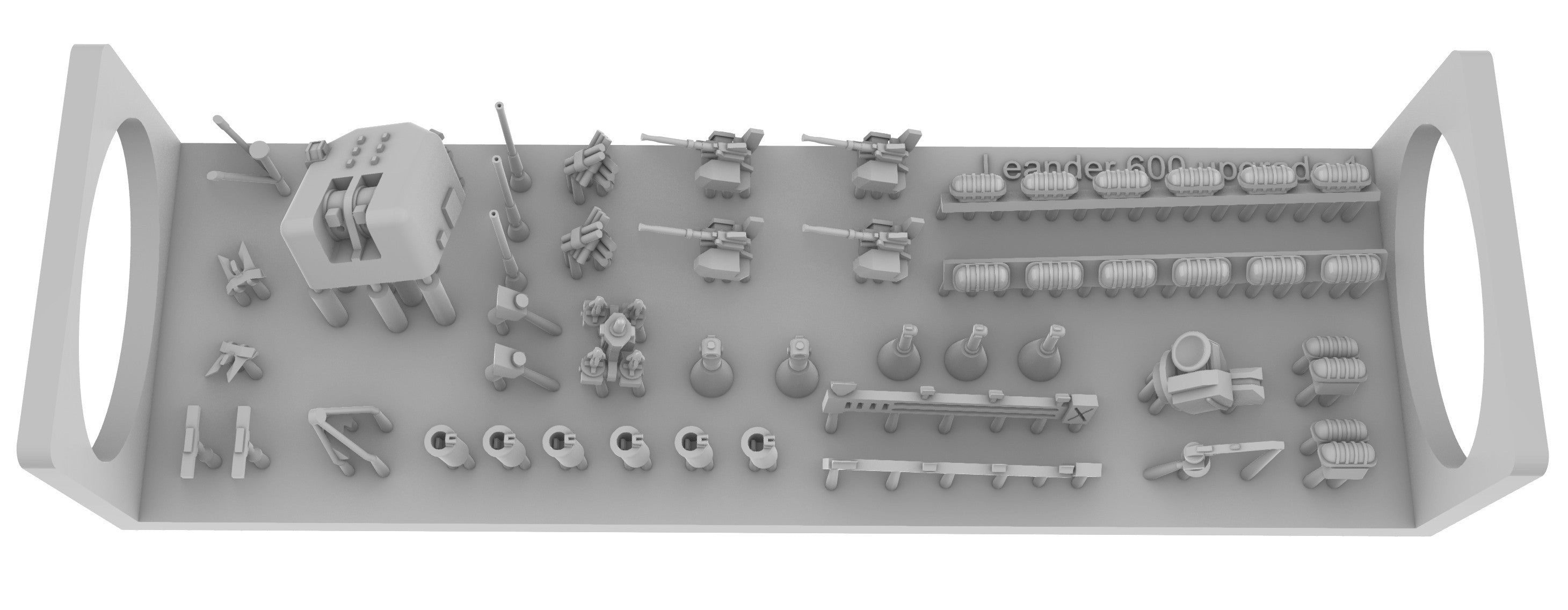Upgrade set for Airfix 1/600 HMS Leander