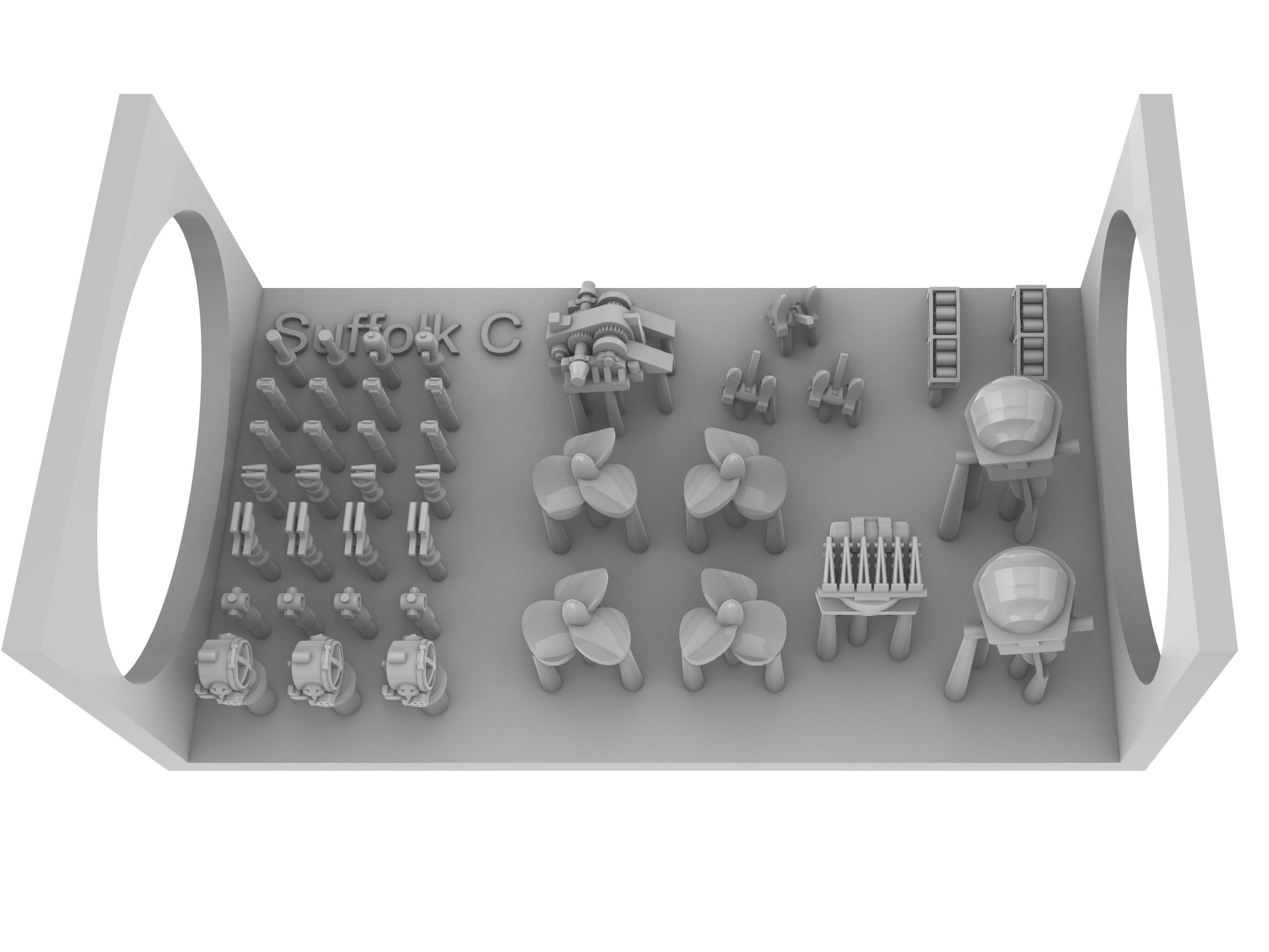 Upgrade set for Airfix HMS Suffolk