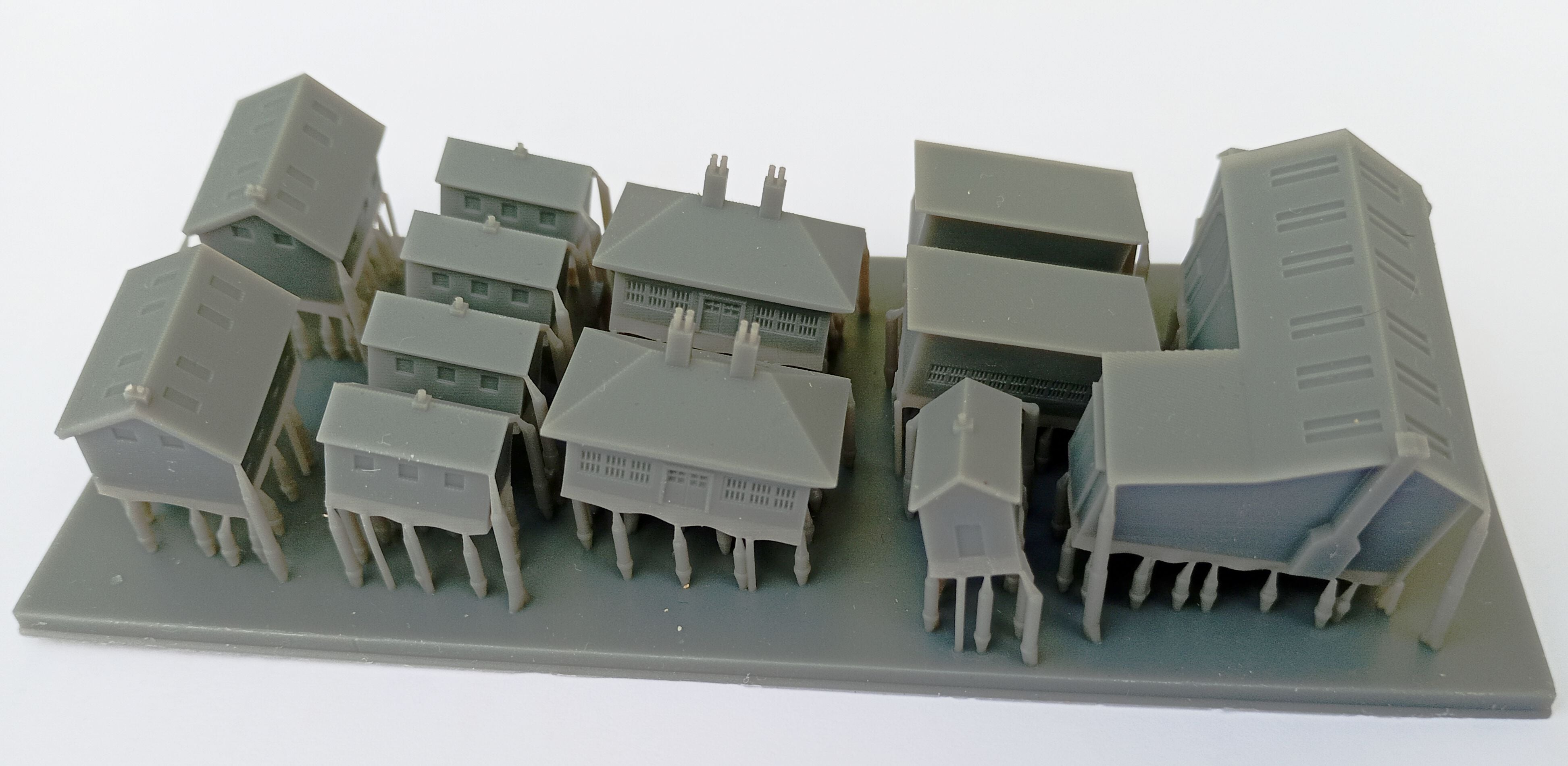 Dockside small buildings set 2