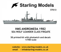 HMS Andromeda 1982, sea wolf Leander class frigate
