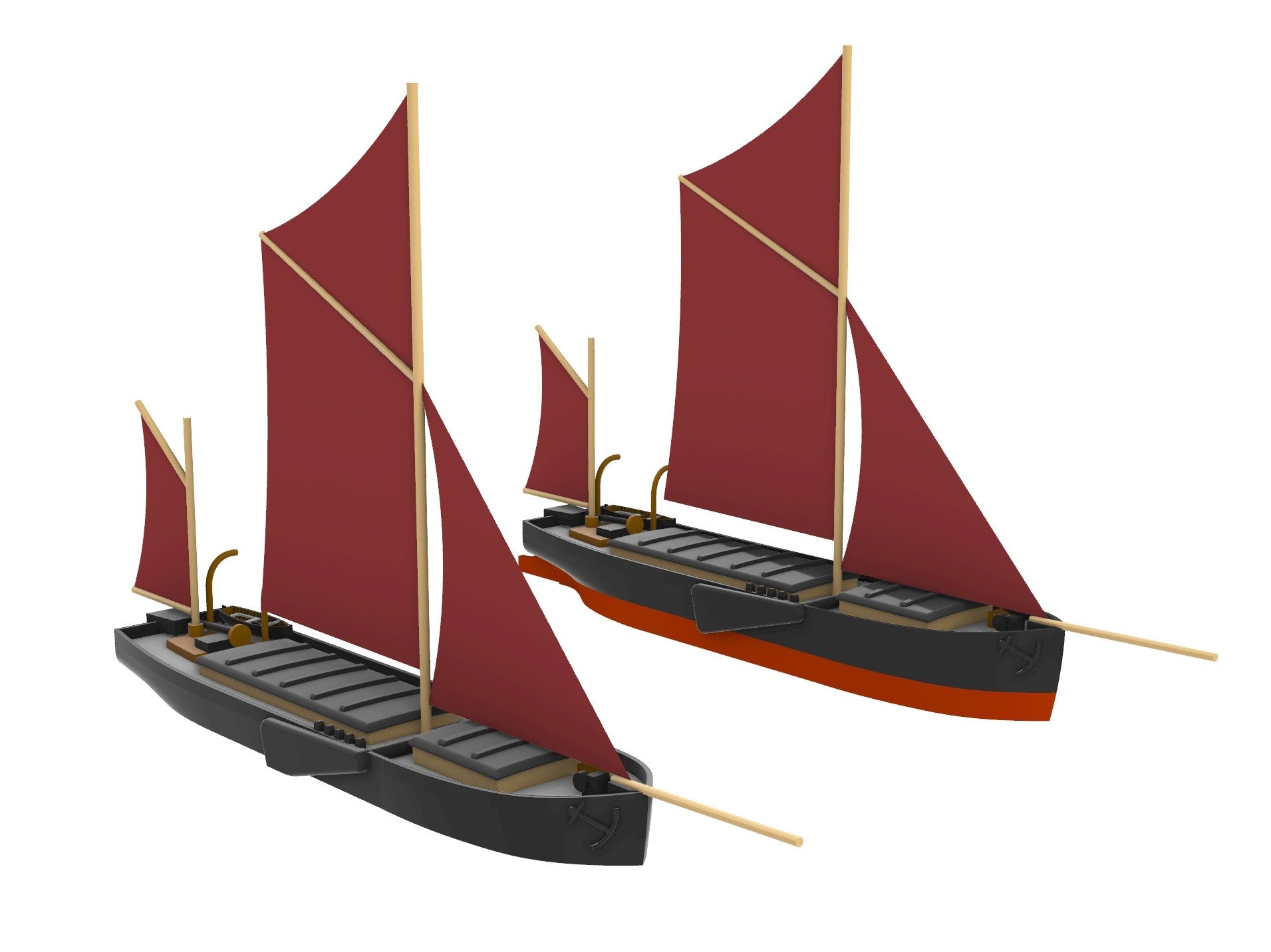 Sailing barges