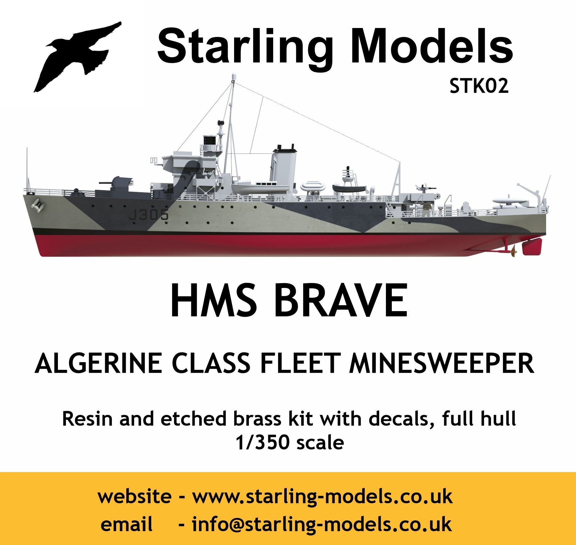 HMS Brave, Algerine class minesweeper