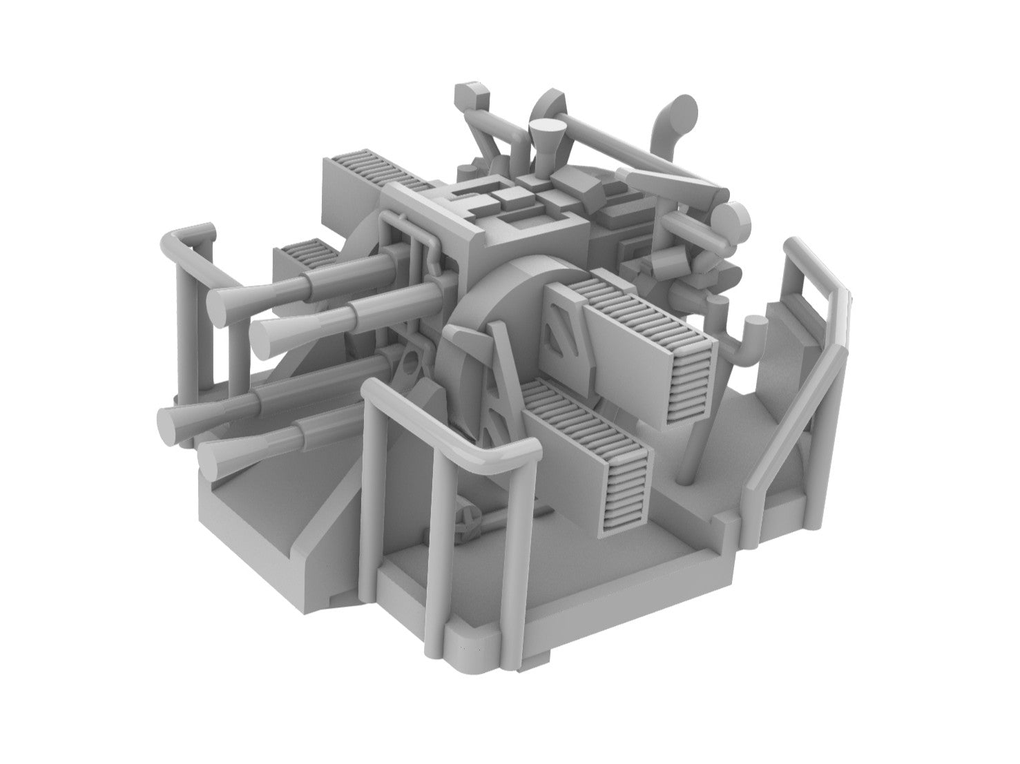 Quad 40mm pompom MKVII (early) mount 1/350