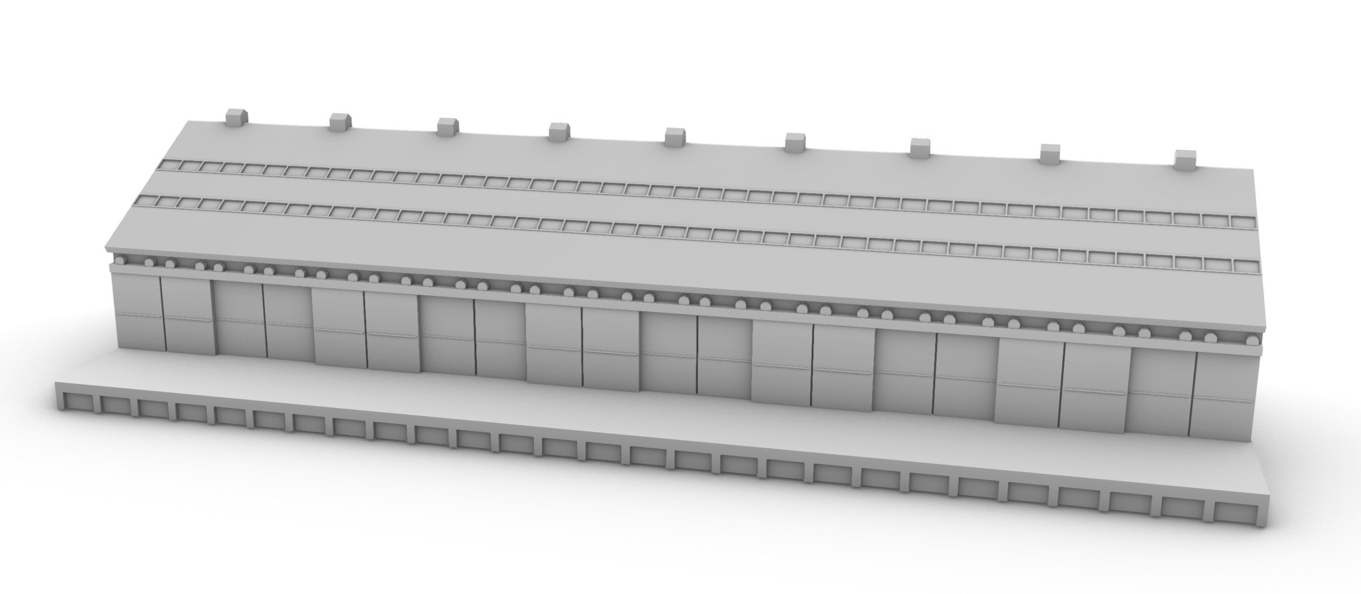 Dock standard section and single storey warehouse