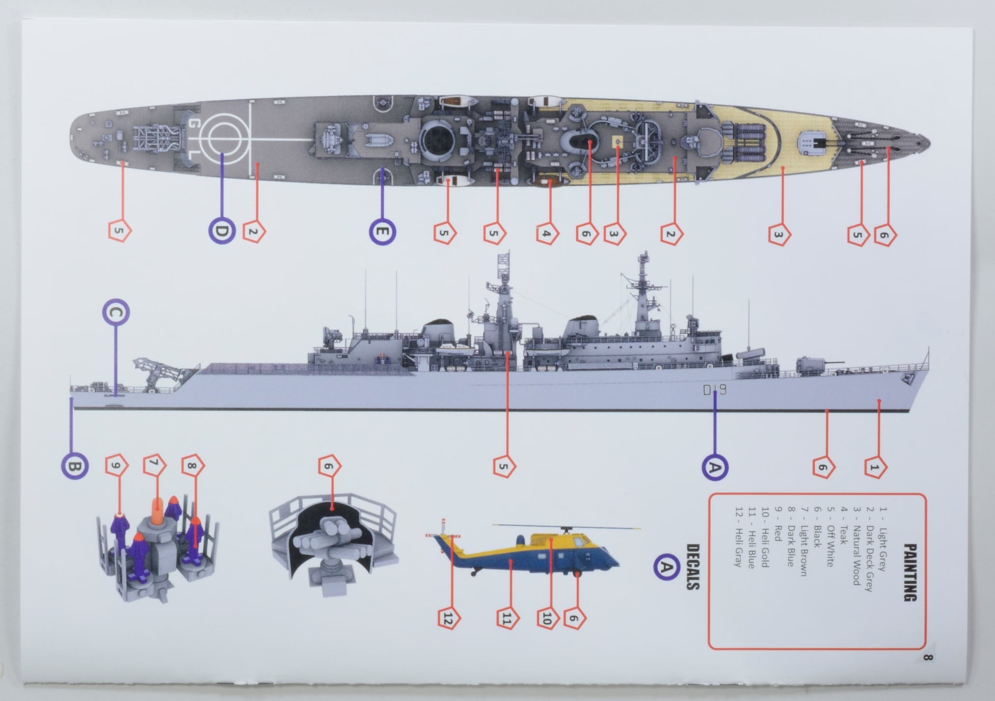 HMS Glamorgan, County Class guided missile destroyer 1982