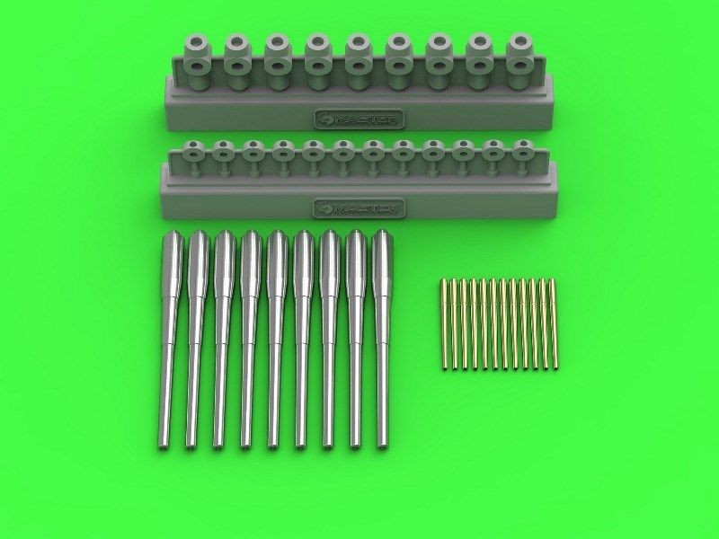 USS Alaska/Guam armament - 12in (9pcs), 5in (12pcs) barrels with resin mounts