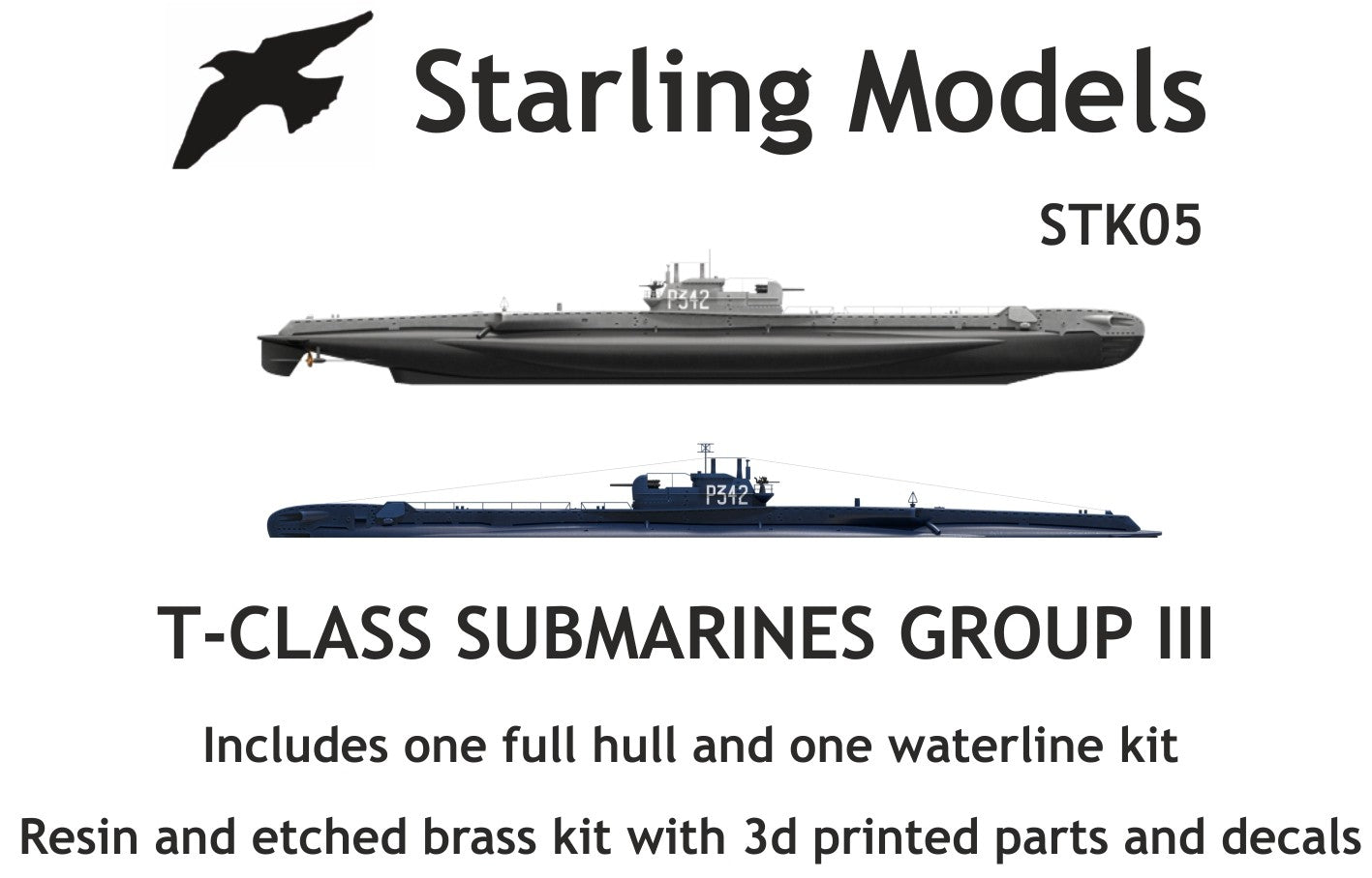 Royal Navy T class submarines Group III 1/700