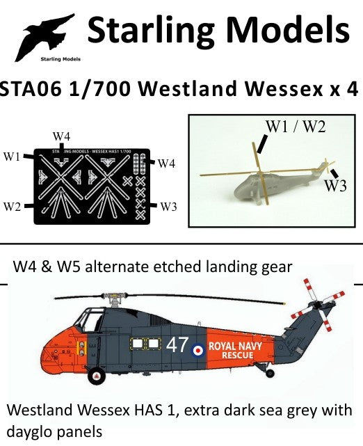Westland Wessex HAS 1 helicopter x 4