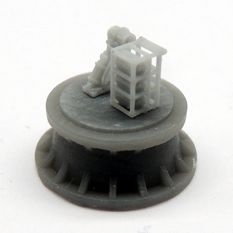 Mk.IV depth charge thrower and depth charges stowage racks (x4)