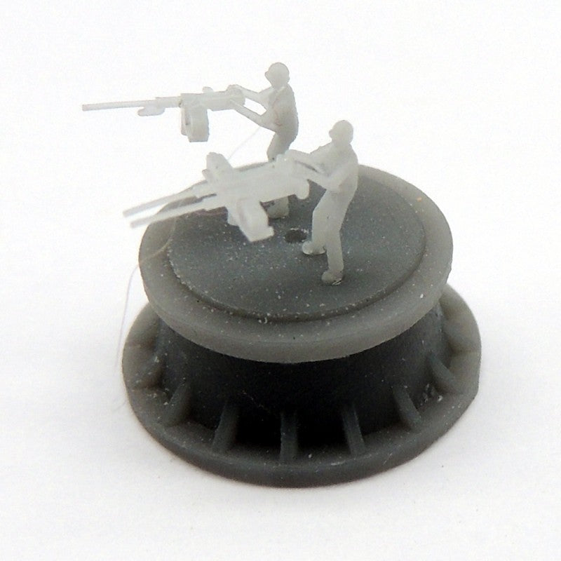0.5" M2 Browning single and twin MGs with gunner, no stand (x12)
