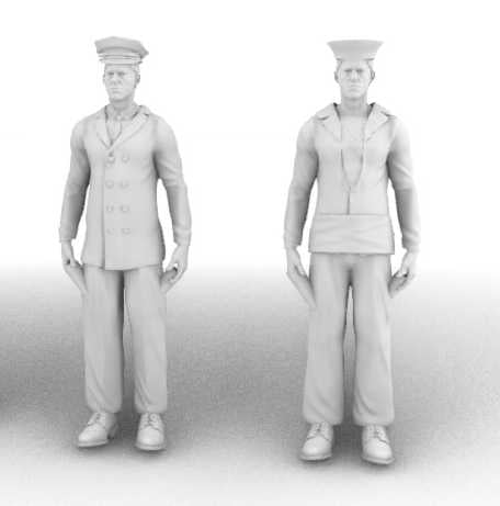 Royal Navy figures 1/144