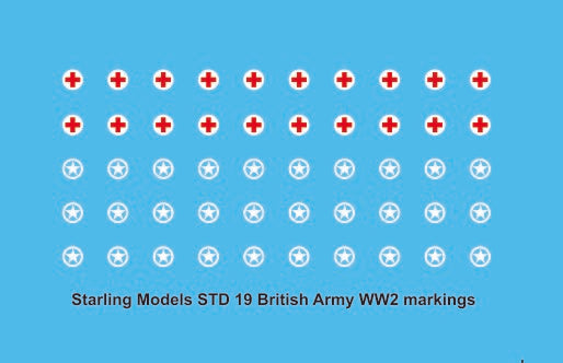 British Army WW2 vehicle markings 1/700