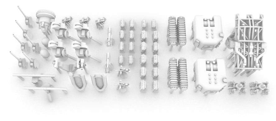 Upgrade set for Airfix HMS Devonshire County Class destroyer