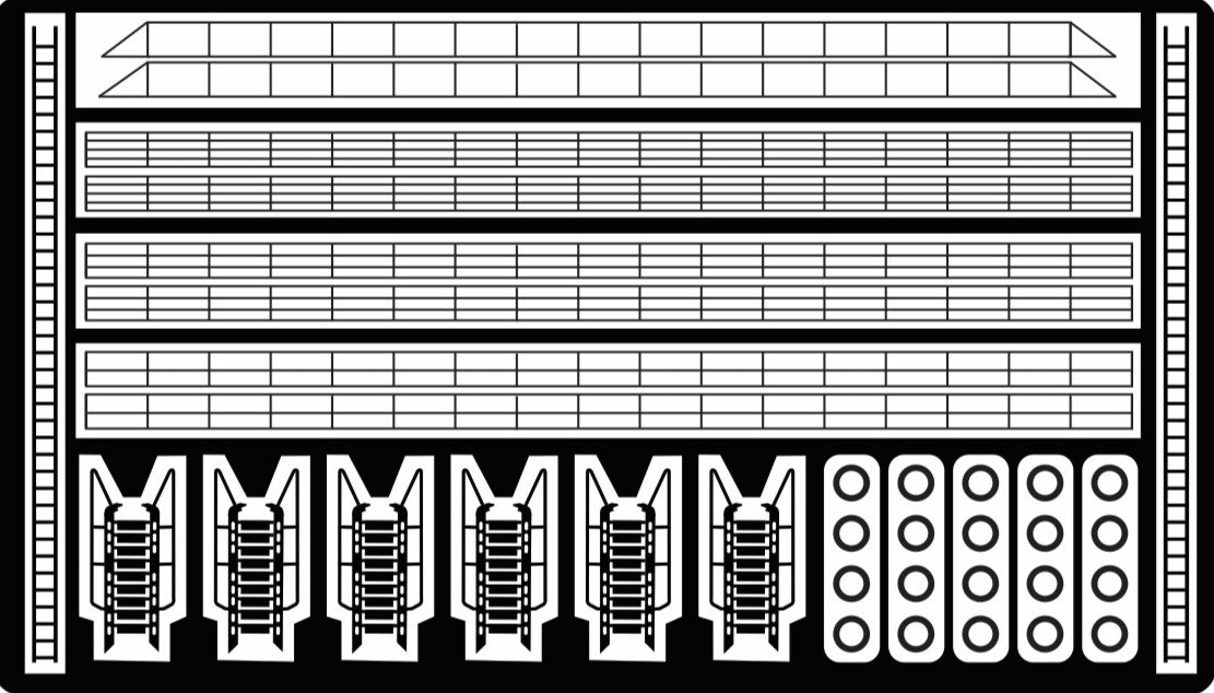 Generic rails and ladders for small ships 1/350