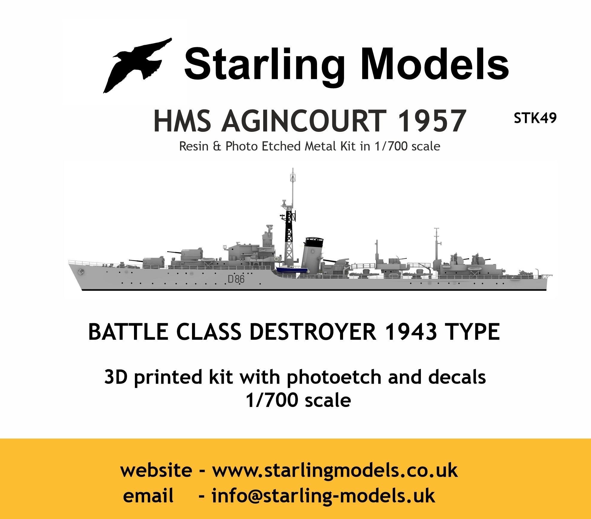 HMS Agincourt 1957