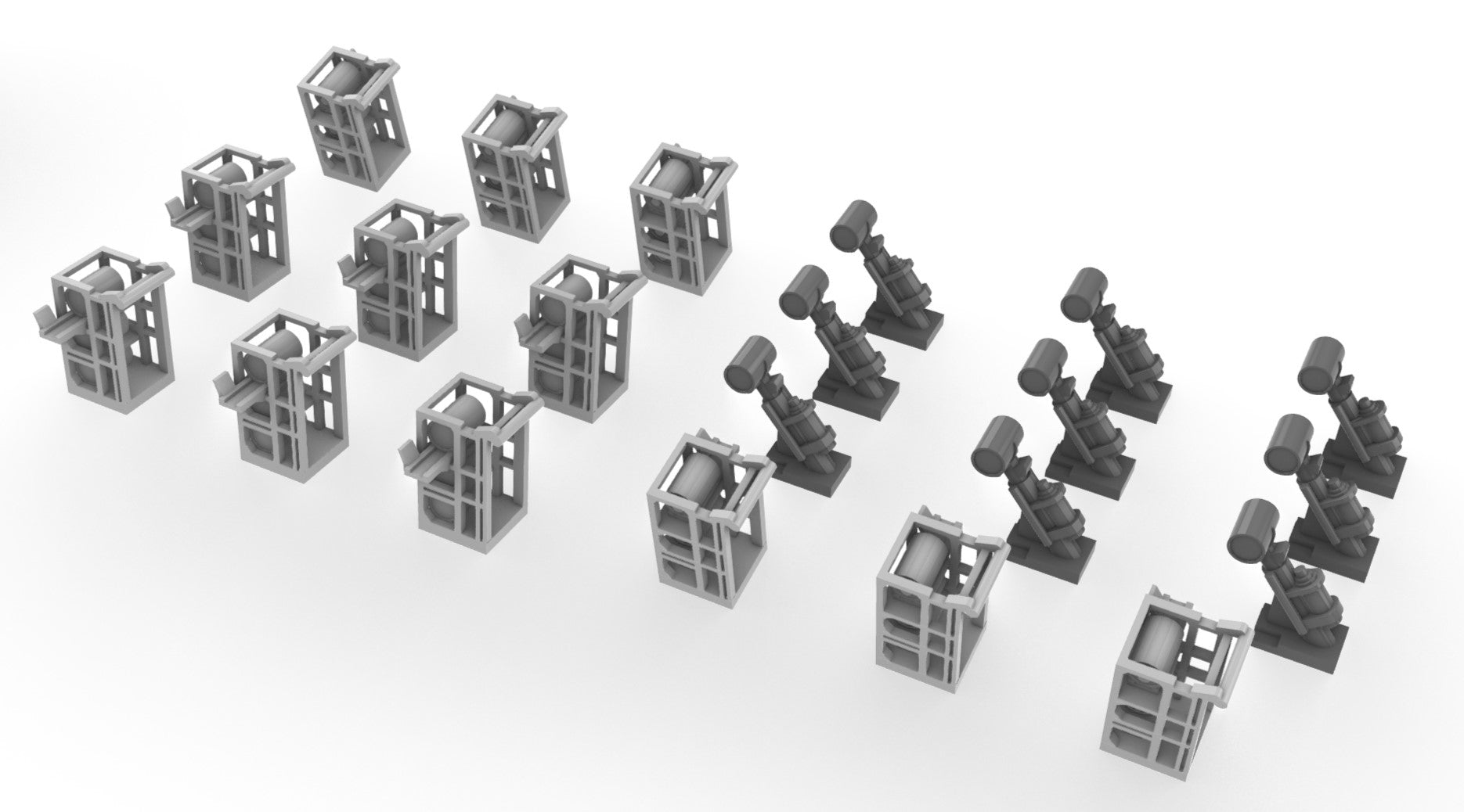 Royal Navy MkIV depth charge throwers with MkI racks