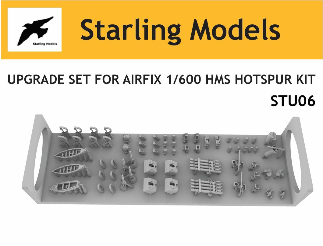 Upgrade set for Airfix 1/600 HMS Hotspur