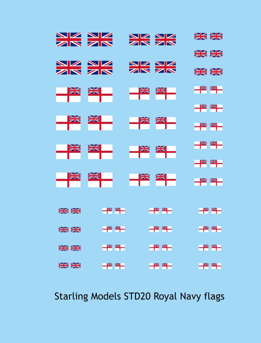 Royal navy flags and ensigns