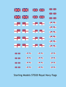 Royal navy flags and ensigns