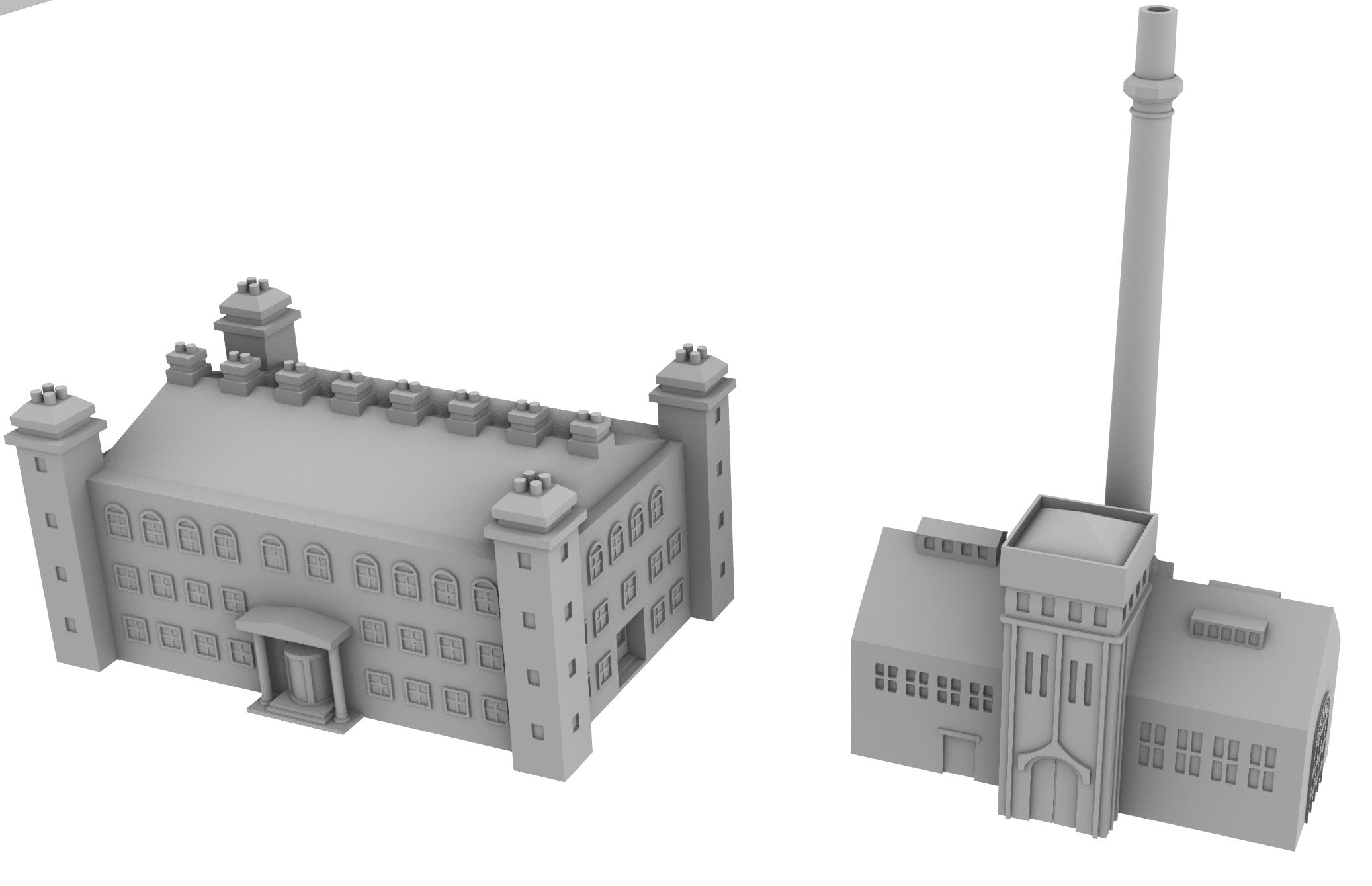 Dockside small buildings set 1