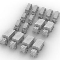 British army transport cold war set 1/600