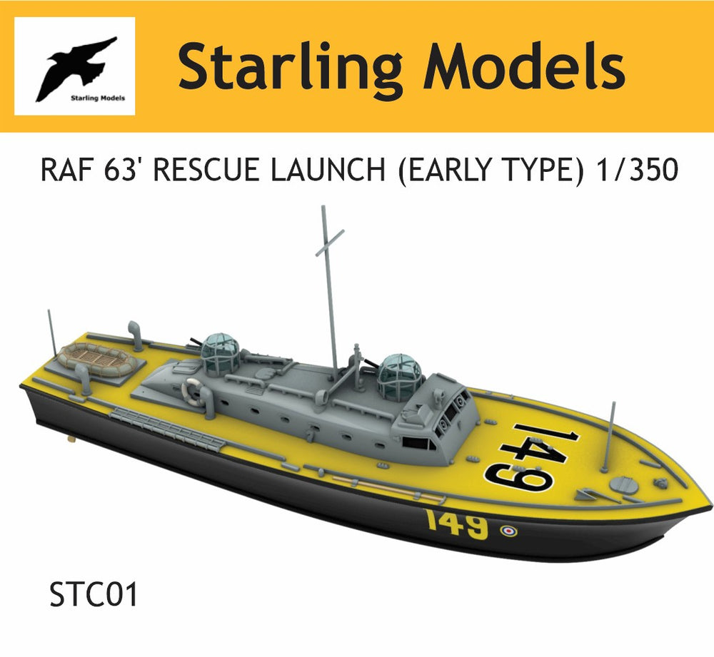 RAF 63' rescue launch early version 1/350