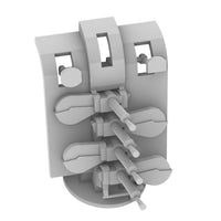 Quad vickers mount with shields 1/350