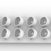 Oerlikon zarebas (tubs) with steps