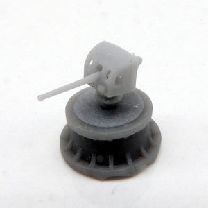 4in./50 cal gun on semi enclosed mount (x4)