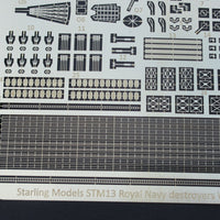STM13 Royal Navy destroyers set 1:700