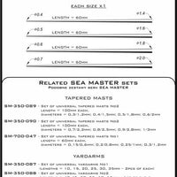 Set of universal tapered masts 1/700 No 2