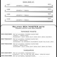 Set of universal tapered masts 1/350 NO 2