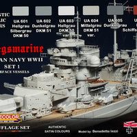 LifeColor German WWII Kriegsmarine Set 1 (22ml x 6)