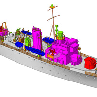 Algerine class fleet minesweeper 1/700
