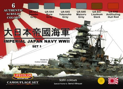 Imperial Japanese Navy WW2 paint set No 1