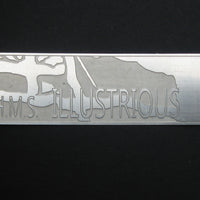 HMS Illustrious nameplate