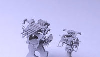 1.1" / 75 cal quad aa guns with Mk 44 director

