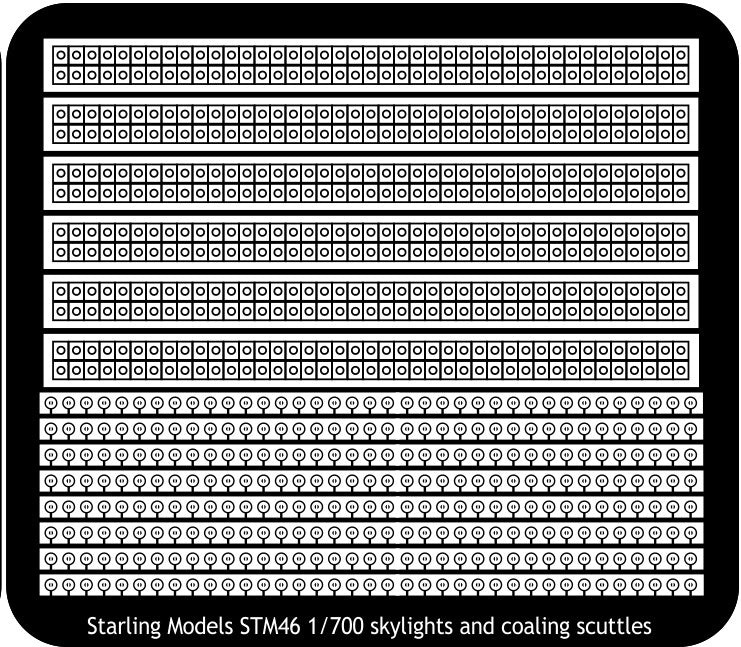 Skylights and coaling scuttles