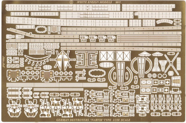 German Narvik class destroyer upgrade set