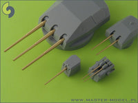 Scharnhorst 1/350 brass barrels set without blastbags
