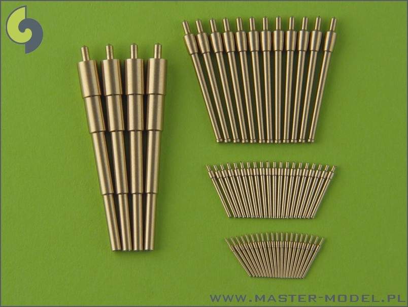 Imperial Russian battleship Borodino 1/350 brass barrels set