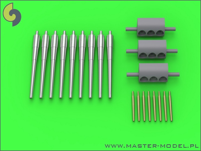USS Indianapolis 1/350 barrels set (for Trumpeter)