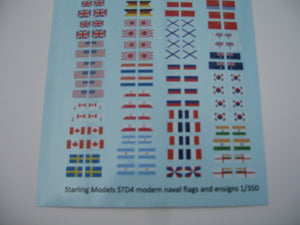 Modern naval flags and ensigns 1/350
