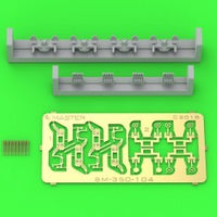 French Quad Mount Hotchkiss 13,2mm/76 (0.52in) Model 1929 - (resin, PE and turned parts) - (4pcs)