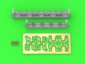 French Quad Mount Hotchkiss 13,2mm/76 (0.52in) Model 1929 - (resin, PE and turned parts) - (4pcs)