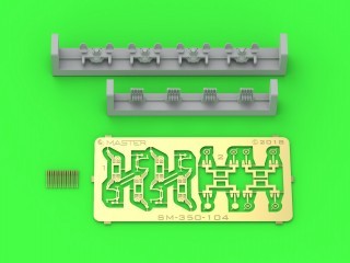 French Quad Mount Hotchkiss 13,2mm/76 (0.52in) Model 1929 - (resin, PE and turned parts) - (4pcs)