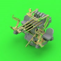 French Quad Mount Hotchkiss 13,2mm/76 (0.52in) Model 1929 - (resin, PE and turned parts) - (4pcs)