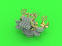 French Quad Mount Hotchkiss 13,2mm/76 (0.52in) Model 1929 - (resin, PE and turned parts) - (4pcs)
