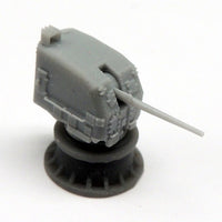 USN 5in./38 Mk.30 gun enclosed turret double knuckle (x2)
