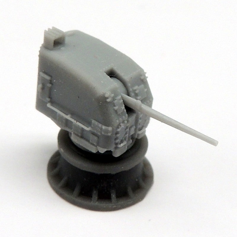USN 5in./38 Mk.30 gun enclosed turret double knuckle (x2)